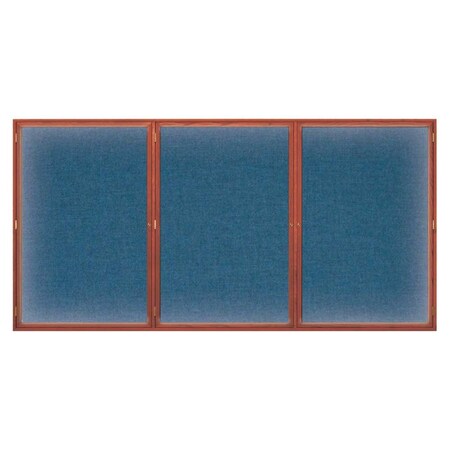United Visual Products Open Faced Easy Tack Board, 72"x48", Marble Fabric/Black UV9010AEZ-MARBLE-BLACK